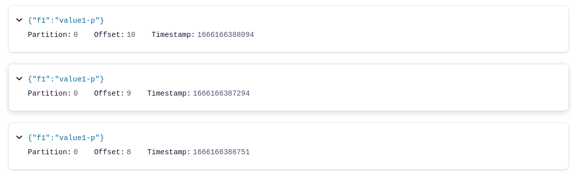 Control Center - Topics view